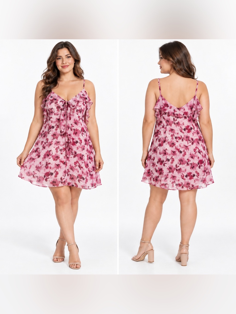Robert Rodriguez Floral Ruffle Dress XL